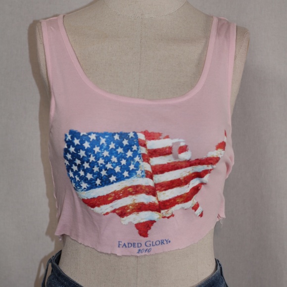 Faded Glory Cotton Crop Top - Picture 2 of 9